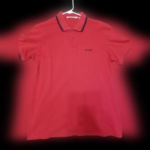 Ben Sherman Twin Tipped Polo Red